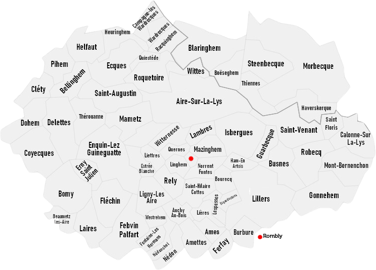 carte secteur lactuaireisbergues