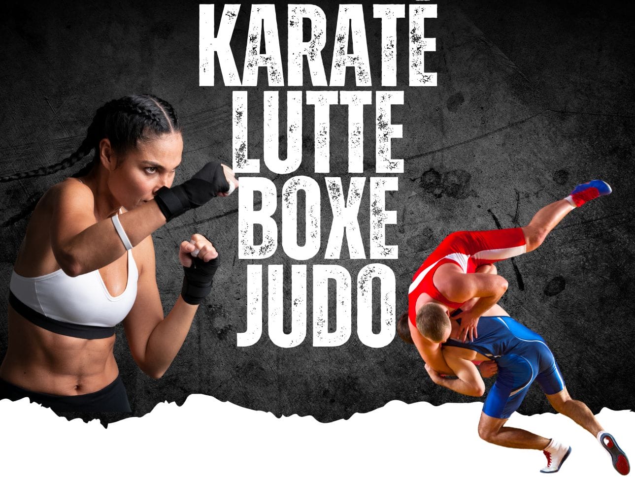 karaté judo lutte et boxe