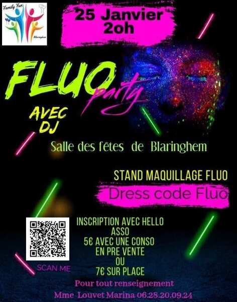 Soirée dansante fluo Blaringhem